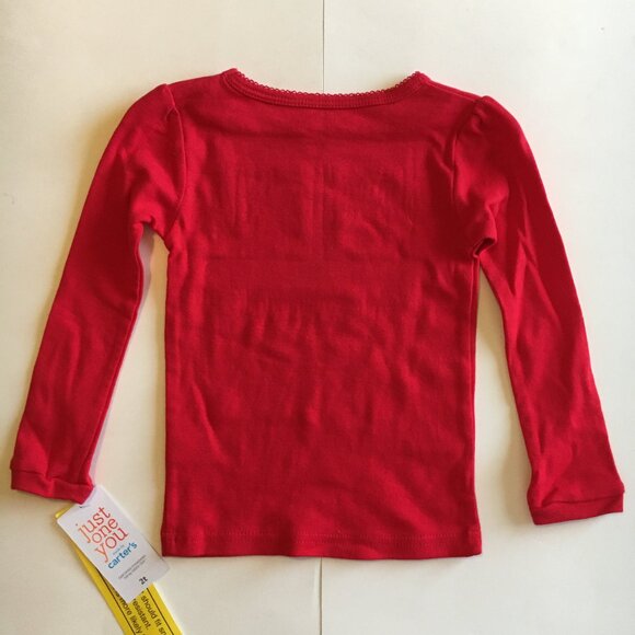 New Christmas Pajamas 2T Reindeer Red Pink Top Pants Tutu Skirt Reindeer - Picture 4 of 7